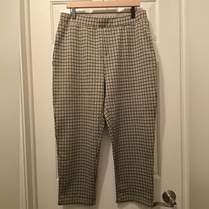 Womens 14th & Union Plaid Pants Size Large Petite